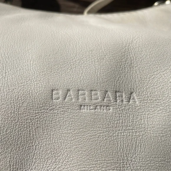 Barbara Milano Leather Diamond Detailed Mini Shoulder Handbag - Picture 6 of 8